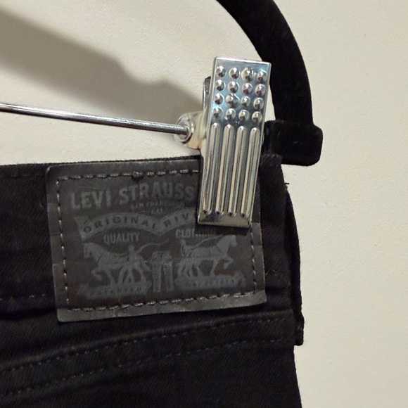 Levi’s 505 straight Black Denim Jeans - Picture 3 of 4